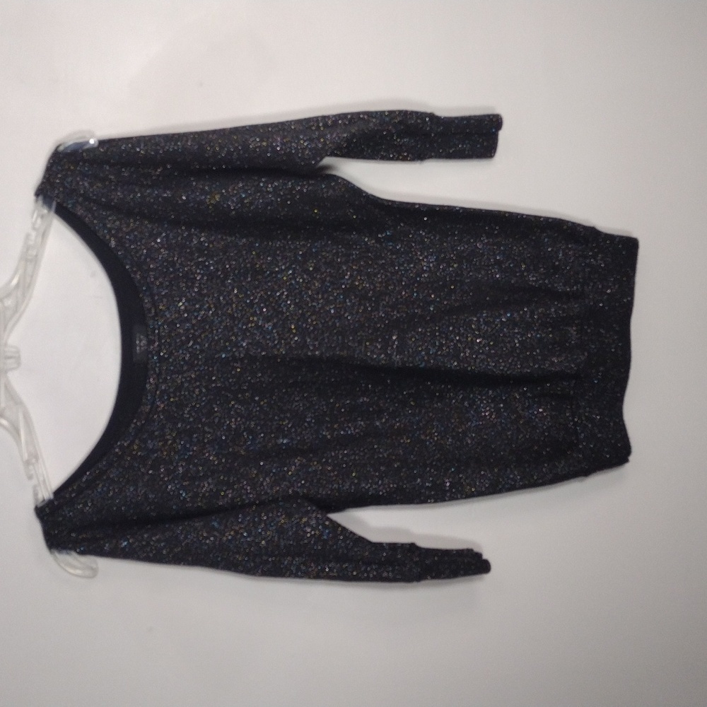 Guess Shimmer Off Peep Shoulder Cut Out Top Size XS